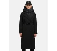 Warmer Trenchcoat mit abnehmbaren Kragen "Elena-YM" Black XL