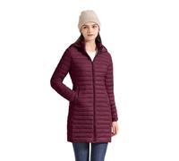 Warmer winddichter Damen Wintermantel mit recycelter Isolierung schlanke lange Daunenjacke für kalte Tage