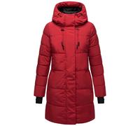 Warmer Winter Kurzmantel mit Kapuze "Kaituu XVI" Dark Red XS