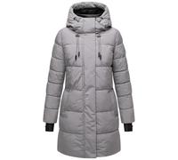Warmer Winter Kurzmantel mit Kapuze "Kaituu XVI" Grey 4XL