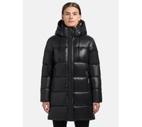 Warmer Winter Steppmantel Kurzmantel mit Kapuze "Jadet2-YM" Black L