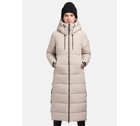 Warmer Winter Steppmantel mit Kapuze "Deria3-YM" Soft Beige L