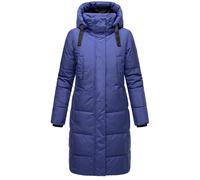 Warmer Winter Steppmantel mit Kapuze "Laryaa XVI" Blue Violet S