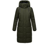 Warmer Winter Steppmantel mit Kapuze "Laryaa XVI" Dark Olive XXL