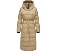 Steppmantel RAGWEAR "Niara Long", Damen, Gr. XXL (44), grau (taupe), Obermaterial: 100% Nylon. Innenfutter: 100% Polyester. Wattierung: 100% Polyester, gerade ca. Mitte Wade, hoch geschlossener Aussch