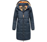 Warmer Wintermantel mit Kapuze "Bliblablubb 14" Navy L