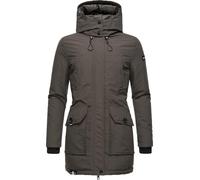 Warmer Wintermantel mit Kapuze "Blizzardstorm" Anthracite XXL