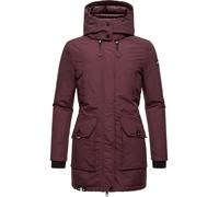 Winterjacke NAVAHOO "Blizzardstorm", Damen, Gr. S (36), rot (weinrot), Oberstoff: 70% Baumwolle, 30% Nylon; Futter: 100% Polyester; Wattierung: 100% Polyester; Ärmelfutter: 100% Polyester, figurbetont