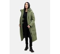 Warmer Wintermantel mit Rucksackträgern "Schneewächter 14" Olive Leaf XXL