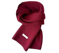 Warmer Winterschal für Damen Herren Wollschal Weiche Warm Strickschal Einfarbig Gestrickter Schals Modischer Vielseitiger Kaschmir Schal aus 100% Wolle - ideale Geschenke für Frauen & Männer