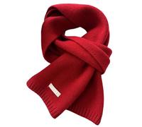 Warmer Winterschal für Damen Herren Wollschal Weiche Warm Strickschal Einfarbig Gestrickter Schals Modischer Vielseitiger Kaschmir Schal aus 100% Wolle - ideale Geschenke für Frauen & Männer