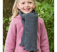 Warmer Wollfleece Steckschal anthrazit M