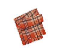 warmer XL-Jacquard-Schal aus recyceltem Polyester mit Karomuster orange - Gr. - one size