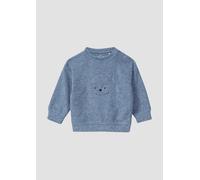 Warmes Sweatshirt mit Frontapplikation und Struktur 80 blau 2173682.55W0.80