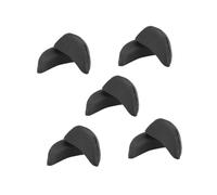 Warmhm 5 Paar Dickere Vorfußpolster Fersenstützen Schuheinlagen Schwarz Halbe Einlegesohlen für Große Schuhe Waschbare Fußballenpolster für Herren Damen Komfort Passform