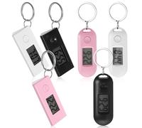 Warmhm 6 Stück Digitale Schlüsselanhänger Taschenuhren Aus Abs Mit Leuchtziffern Kleines Multifunktionales Led Uhr Für Kinder Krankenschwestern Und Studenten Tragbar Für Arbeit Und Studium