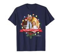Warner Bros. Christmas Vacation Ha Ha Happiest Unisex Winter T-Shirt, Blau, S