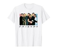 Warner Bros. Friends Cast Logo T-Shirt, Unisex-Erwachsene, Weiß, S