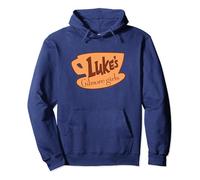Warner Bros. Gilmore Girls Luke's Logo Pullover Hoodie, Unisex, Erwachsene, Unisex, Hoodie, Blau, M
