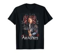 Warner Bros. Lord of the Rings Aragorn T-Shirt für Erwachsene Unisex, Schwarz, S