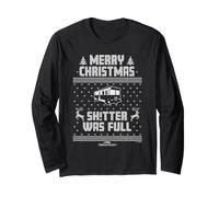 Warner Bros. National Lampoon's Christmas Vacation Langarmshirt: Unisex-Erwachsene, Comedy-Fans, Popkultur-Enthusiasten, Schwarz, S