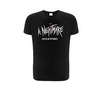 Warner Bros. Nightmare of Elm Street, Nightmare of The Elm Street 008, Herren Kurzarm-T-Shirt, 100% Baumwolle, Einseitiger, lebendiger Druck, Size S, Black, Nahtloses Design,