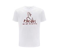 Warner Bros. Nightmare of Elm Street, Nightmare of The Elm Street 009, Herren Kurzarm-T-Shirt, 100% Baumwolle, Einseitiger, lebendiger Druck, Size XXL, White, Nahtloses Design,