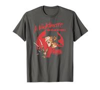 Warner Bros. Nightmare on Elm Street Freddy Circle T-Shirt, Unisex-Erwachsene, Grau, S