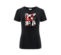 Warner Bros. Space Jam 2, Space Jam 018, Damen Kurzarm-T-Shirt, 100% Baumwolle, Einseitiger, lebendiger Druck, Size 3XL, Black, Nahtloses Design,