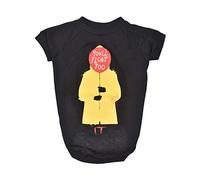 WARNER BROS The IT Movie You'll Flat Too Tee for Dogs, Größe XS, IT The Movie Haustier-T-Shirt für Hunde, weich, niedlich und bequem