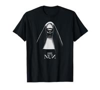 Warner Bros. The Nun T-Shirt Schwarz Unisex-Erwachsene Kurzarm V-Neck T-Shirt S