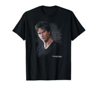 Warner Bros. Vampire Diaries Sometimes T-Shirt, Unisex Erwachsene, Frauen, Kurzarm, T-Shirt, Schwarz, S