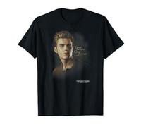 Warner Bros. Vampire Diaries Stefan Forever T-Shirt, Unisex-Erwachsene, Schwarz, S