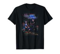 Warner Bros. Vampire Diaries T-Shirt Tempted Unisex Adult Kids Schwarz S Klassisch V-Ausschnitt Kurzarm Lizenziert: Vampire Diaries