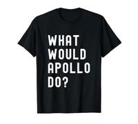 was Würde Apollo tun? Preisgünstiges Grafik-T-Shirt, Herren, Schwarz, XL