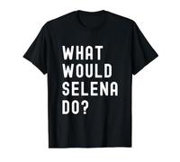 was Würde Selena tun? Preisgünstiges Grafik-T-Shirt, Herren, Schwarz, XL