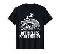 Waschbär Offizielles Schlafshirt Raccoon Nightgown Pajamas T-Shirt