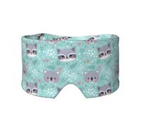 Waschbär und Koala, Vollständige Augenabdeckungen, lichtblockierende Augenmaske, Schlafaugen- und Ohrenschützer