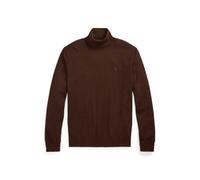 Waschbarer Rollkragenpullover aus Wolle XXL Brown