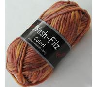 WASH-FILZ color - 50g - Farbe: 205, rost-color (10 Farben erhältlich)