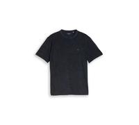 Kurzarmshirt TOM TAILOR, Jungen, Gr. XXL, navy tonal leaf design, Single Jersey, Obermaterial: 100% Baumwolle, geblümt, regular fit hüftbedeckend, Rundhals, Shirts, mit floralem Allover-Print (3661751
