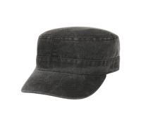 Washed Cotton Army Cap by Lipodo anthrazit One Size
