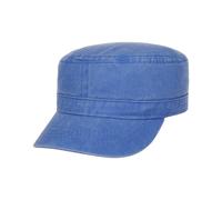 Washed Cotton Army Cap - blau / One Size