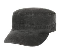 Washed Cotton Army Cap by Lipodo anthrazit One Size