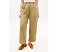 WASHED COTTON WIDE LEG PANT 36
