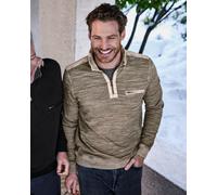 Washer-Sweatshirt mit Troyerkragen