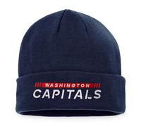 Washington Capitals NHL Fanatics Authentic Pro Game & Train Beanie Mütze Navy One Size Navy