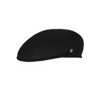 Wasserabweisende Filz-Flatcap | Hutgröße 57, 59, 61 | Unifarben | Aus reiner Wolle Black