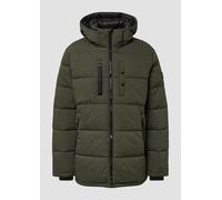 Wasserabweisende Pufferjacke mit abnehmbarer Kapuze und sportiven Details 3XL Grün 2167451.7938.3XL