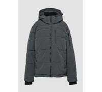 s.Oliver Herren 2150475 Steppjacke mit Abnehmbarer Kapuze, Grau/Schwarz 9581, L